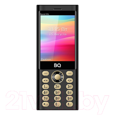Мобильный телефон BQ 3598 Barrel XXL (Black/Gold)