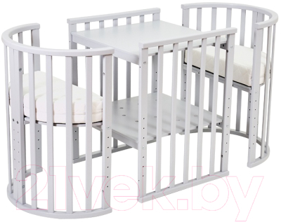 Детская кровать-трансформер Polini Kids Simple 911 (серый)