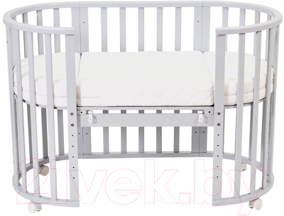 Детская кровать-трансформер Polini Kids Simple 911 (серый)