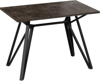 Обеденный стол ТриЯ Ройс Тип 1 (черный муар/ателье темное) - 