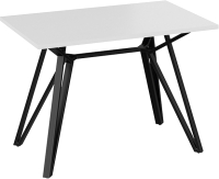 Обеденный стол ТриЯ Ройс Тип 1  (черный муар/белый) - 