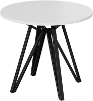 Обеденный стол ТриЯ Ройс Тип 2 (черный муар/белый) - 