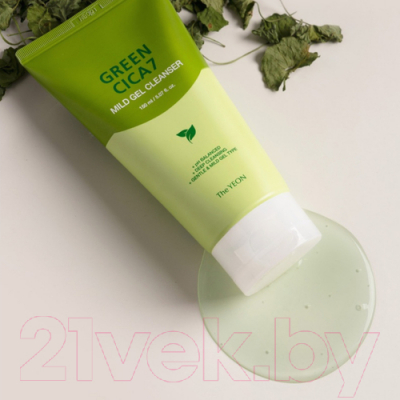 Гель для умывания The Yeon Green Cica-7 Mild Gel Cleanser мягкий с центеллой (150мл)