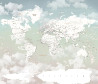 Фотообои листовые Citydecor Детская Карта мира 358 (300x260см) - 