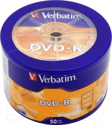 Набор дисков DVD+R Verbatim Wagon Wheel 4.7Gb / 43731 (50шт)