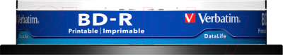 Изображение товара Набор дисков BD-R Verbatim SL Datalife Printable 25Gb / 43804 (10шт)