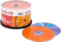 Набор дисков DVD+R Mirex 4.7Gb 16x / UL130013A1B (50шт) - 