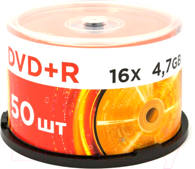 Набор дисков DVD+R Mirex 4.7Gb 16x / UL130013A1B (50шт)