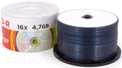 Набор дисков DVD-R Mirex Printable Ink-Jet 4.7Gb 16x / UL130088A1B (50шт)