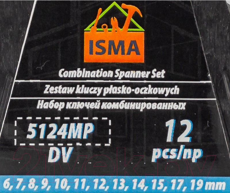 Набор ключей ISMA 5124MP DV (58245) — фото 4