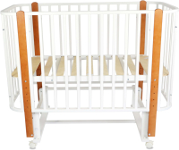 Детская кроватка СКВ 394001-6 (белый/бук) - 