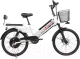 Электровелосипед Samebike Е-Alfa New со стальной рамой SB-E-ALFA350-36/10 (белый) - 