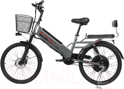Электровелосипед Samebike Е-Alfa New со стальной рамой SB-E-ALFA500-48/10 (серый)