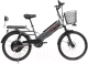 Электровелосипед Samebike Е-Alfa New со стальной рамой SB-E-ALFA500-48/10 (серый) - 