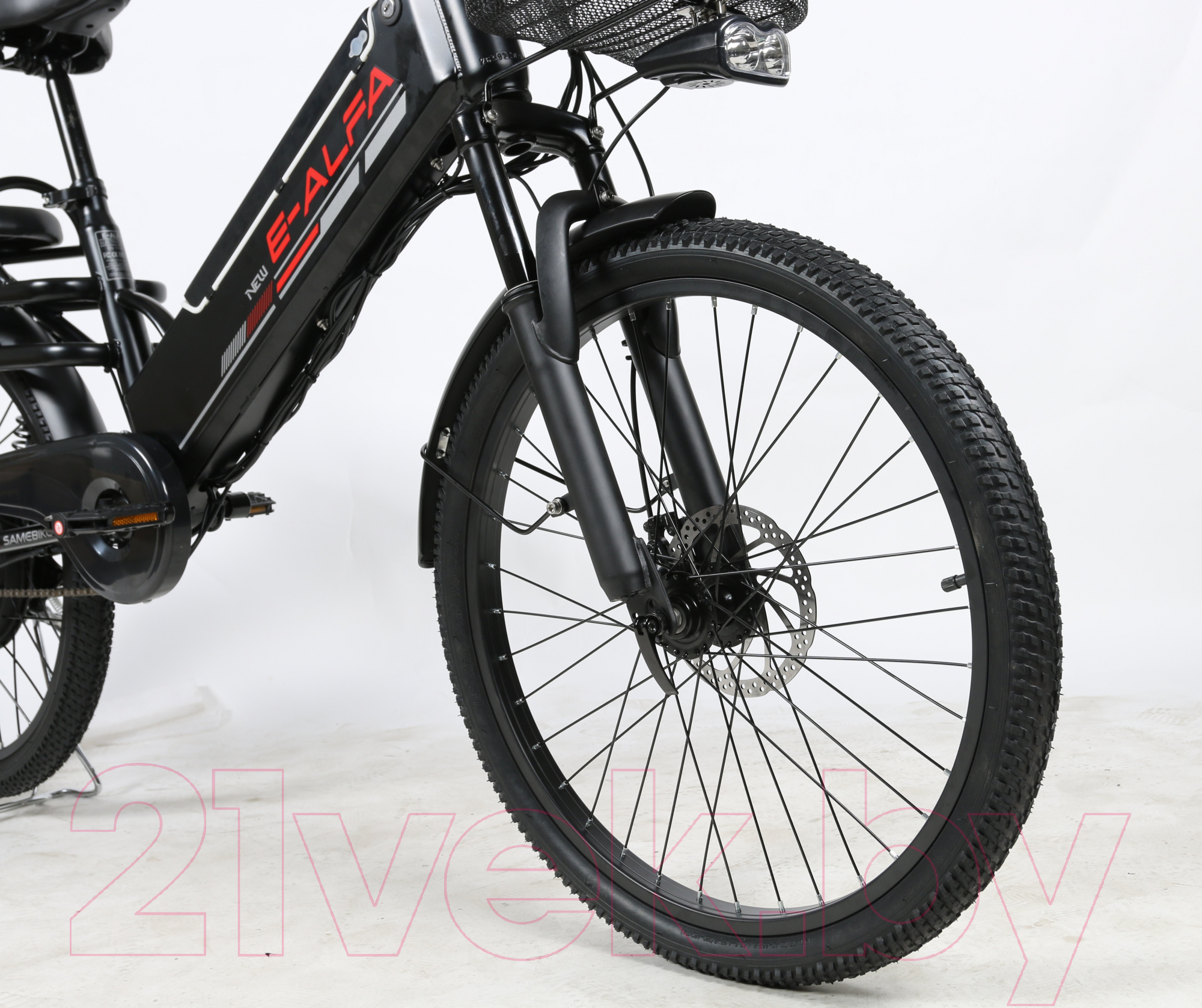 Электровелосипед Samebike Е-Alfa New со стальной рамой SB-E-ALFA500-48/13