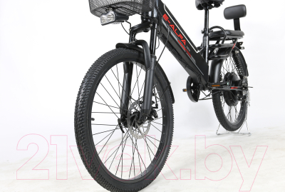 Электровелосипед Samebike Е-Alfa New со стальной рамой SB-E-ALFA500-48/13 (черный)