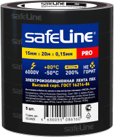 Изолента Safeline 15/20 (5шт, черный) - 