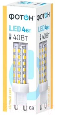 Набор ламп Фотон LED JCD 4W G9 3000K (10шт)