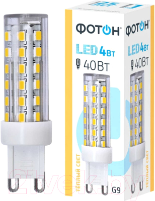 Набор ламп Фотон LED JCD 4W G9 3000K (10шт)