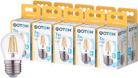 

Набор ламп, LED FL P45 7W E27 3000K