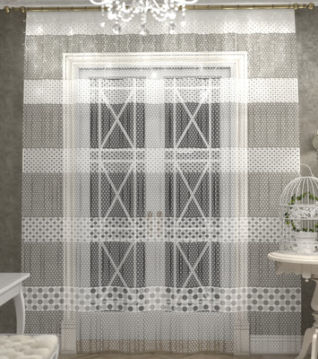 Гардина Лента Е370 (245x225, белый) -