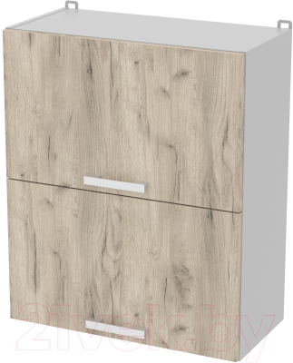 Шкаф навесной для кухни Интерлиния Компо ВШ60-720-2дг (дуб серый)