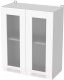 Шкаф навесной для кухни Интерлиния Компо ВШ60ст-720-2дв (белый платинум) - 