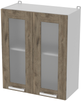 Шкаф навесной для кухни Интерлиния Компо ВШ60ст-720-2дв (дуб веллингтон) - 