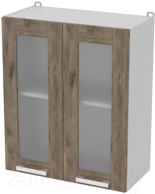 Шкаф навесной для кухни Интерлиния Компо ВШ60ст-720-2дв (дуб веллингтон)