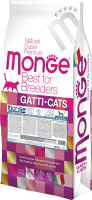 Сухой корм для кошек Monge PFB Speciality Line Monoprotein Sterilised с форелью (10кг) - 