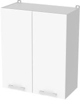 Шкаф навесной для кухни Интерлиния Компо ВШ60-720-2дв (белый платинум) - 