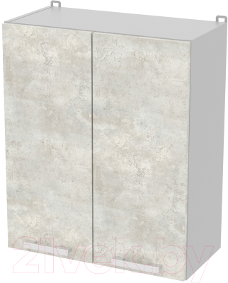 Шкаф навесной для кухни Интерлиния Компо ВШС60-720-2дв (бетон лайт)
