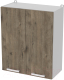 Шкаф навесной для кухни Интерлиния Компо ВШС60-720-2дв (дуб веллингтон) - 
