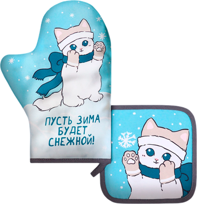 

Набор прихваток, Снежная зима / 10330158