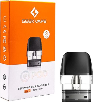 Набор картриджей для электронного парогенератора Geekvape Wenax Q 0.8 Ом (2мл, 3шт) - 