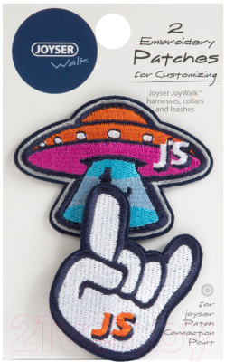 Набор шевронов для шлеи Joyser Walk Patches / 8044J (2шт, НЛО, рок)
