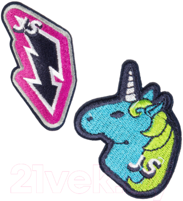 Набор шевронов для шлеи Joyser Walk Patches / 8045J (2шт, единорог, молния)