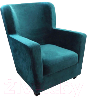 Кресло мягкое Lama мебель Фламинго (Kiton718 Lazur)