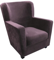 Кресло мягкое Lama мебель Фламинго  (Kiton721 Lavender) - 