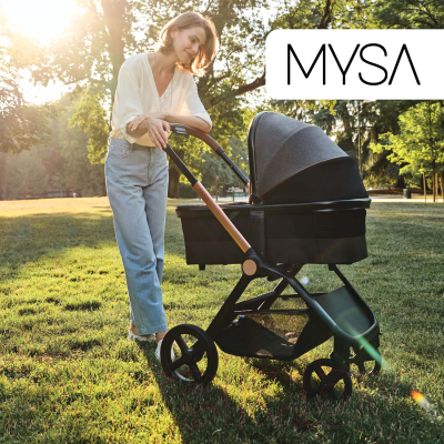 Люлька-модуль для коляски Chicco Mysa Light Carrycot (Black Satin)