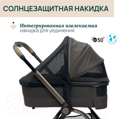 Люлька-модуль для коляски Chicco Mysa Light Carrycot (Bronze Lizard Re Lux)