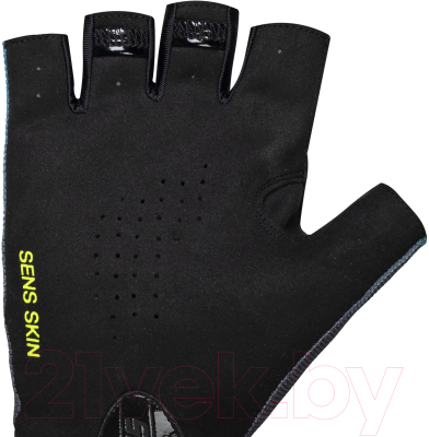 Велоперчатки STG Sens Skin / Х112275-L  (L, черный/синий)