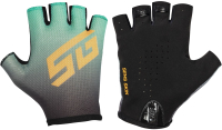 Велоперчатки STG Sens Skin / Х112288-XL (XL, черный/зеленый) - 