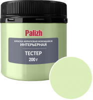 Краска Palizh Акриловая интерьерная моющаяся (200г, зеленый чай) - 