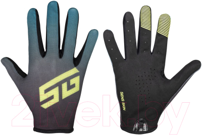 Велоперчатки STG Sens Skin / Х108513-L (L, черный/синий)