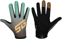 Велоперчатки STG Sens Skin / Х108518-S (S, черный/зеленый) -
