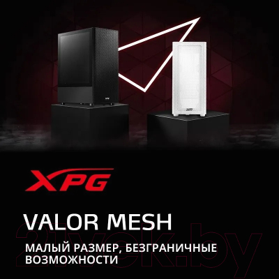 Корпус для компьютера A-data XPG Valor Mesh / VALORMESHWOF-WHCWW (белый)