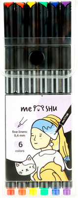 Набор капиллярных ручек Meshu MS_53577 (6цв) - 