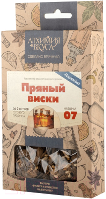 Набор для приготовления настоек Алхимия вкуса № 07 Пряный виски (3x33г)