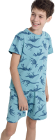 Пижама детская Mark Formelle 563322-1 (р.116-60, синие динозавры) - 